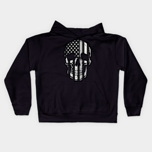 Corrections Thin Silver Line Kids Hoodie